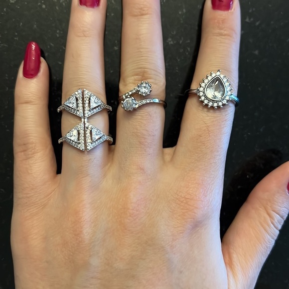 3 for $30  diamond rings 💍 - Picture 2 of 5